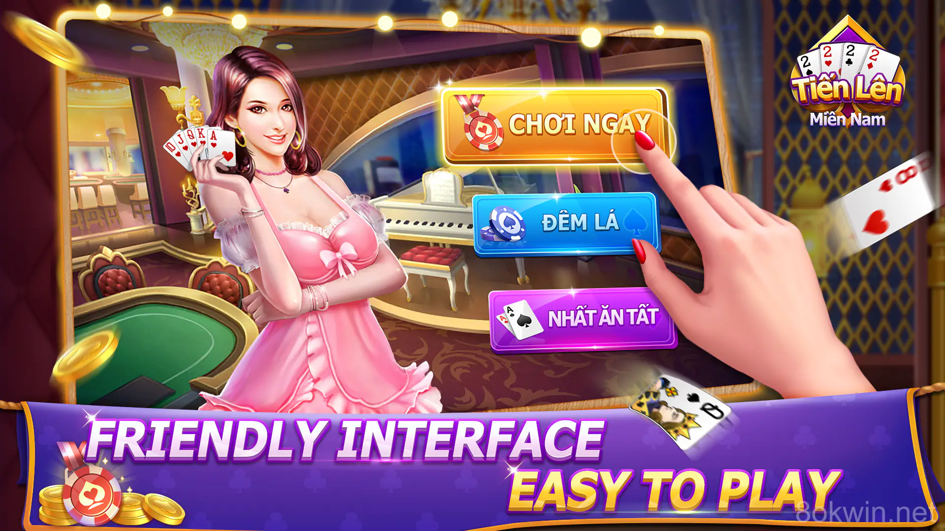 Màn hình chơi game slots tại 8ok